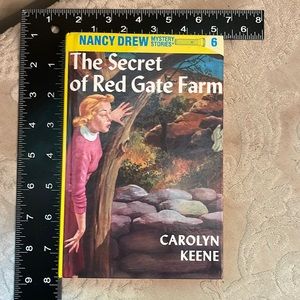 Introduce kids to Nancy Drew The Secret of Red Gate Farm Yellow Spine.